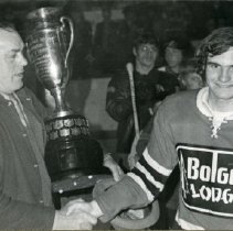 Jim Kinkley and Rusty Frew - Ontario Hockey Association Trophy